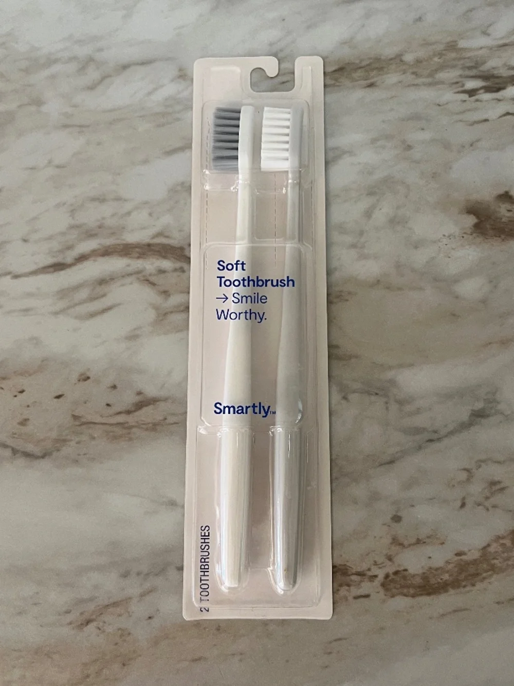Smartly smile worthy soft toothbrushes 2 pack hygiene products Soft bristles